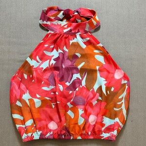 Petal & Pup floral Halter Top XS
